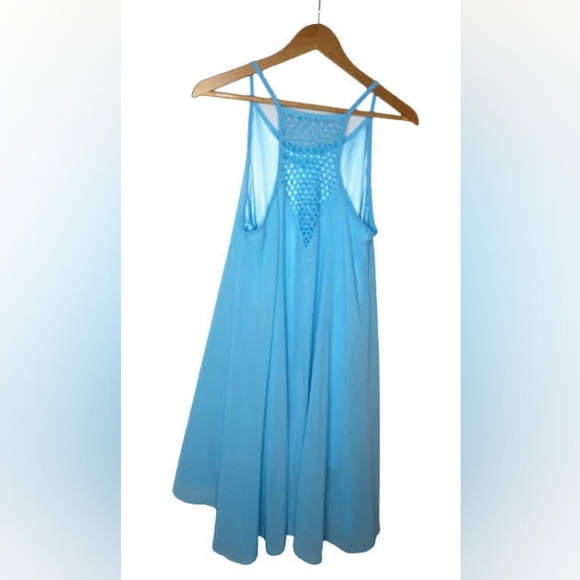 Amstt Light Blue Tank Top Beach Summer Dress Size M - Picture 2 of 6